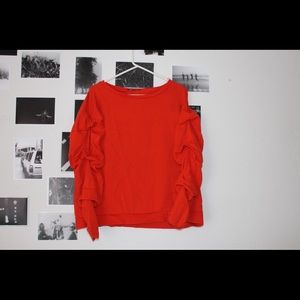 Vibrant coral sweater